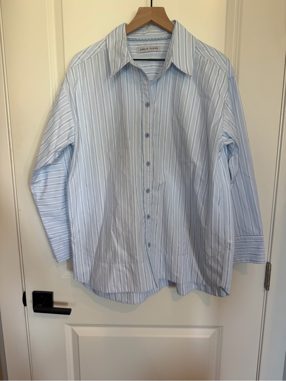 Light Blue Stripe Button-Down Shirt Size XL